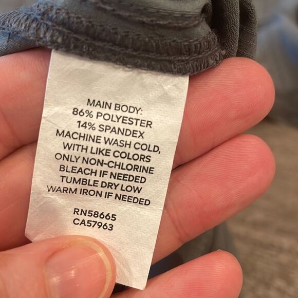 NWT Zella short sleeve shirt Grey Magnet size medium - Picture 7 of 11